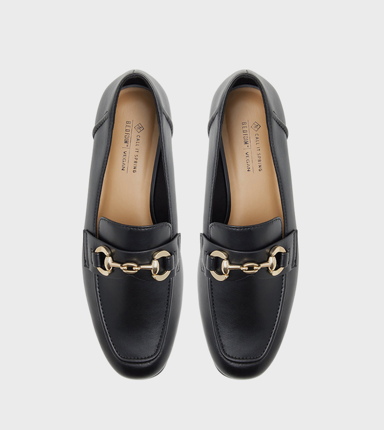 HOLLYY Metal Accent Loafers