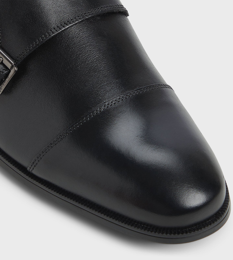 HOLTLANFLEX-IN Buckle Detail Monk Shoes
