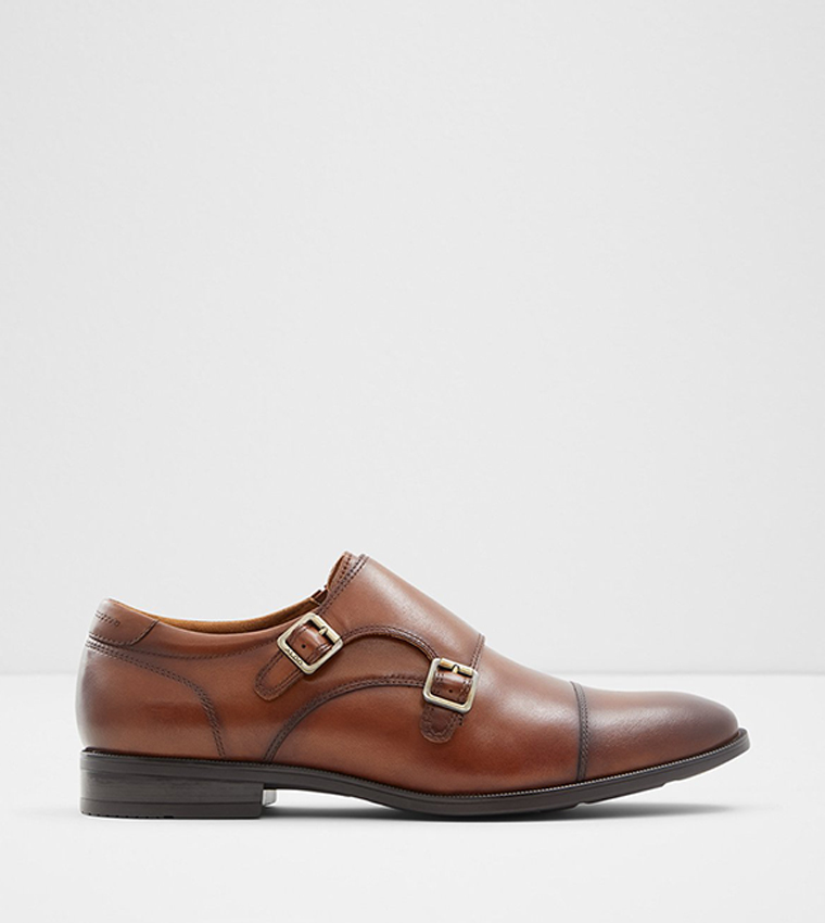Buy Aldo HOLTLANFLEX Buckle Detail Monk Shoes In Brown 6thStreet Bahrain