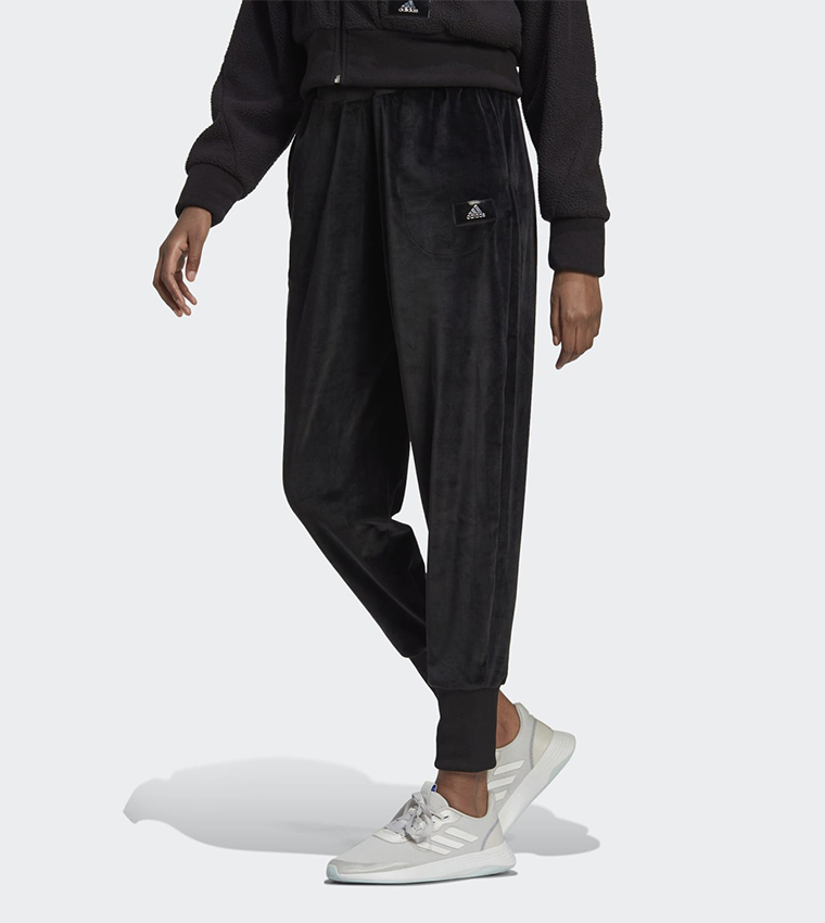 Adidas velour joggers shop