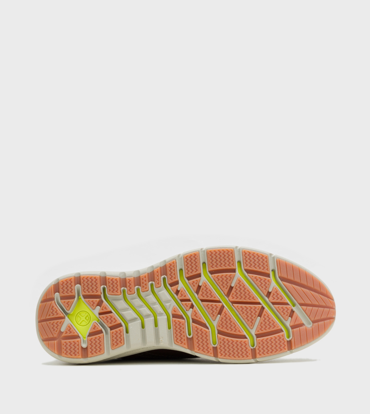 Textured Round Toe Lace-Up Shoes