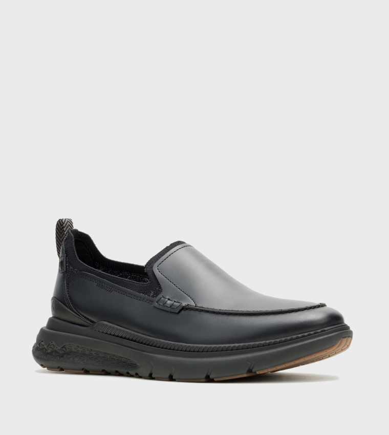 Solid Round Toe Slip-On Shoes