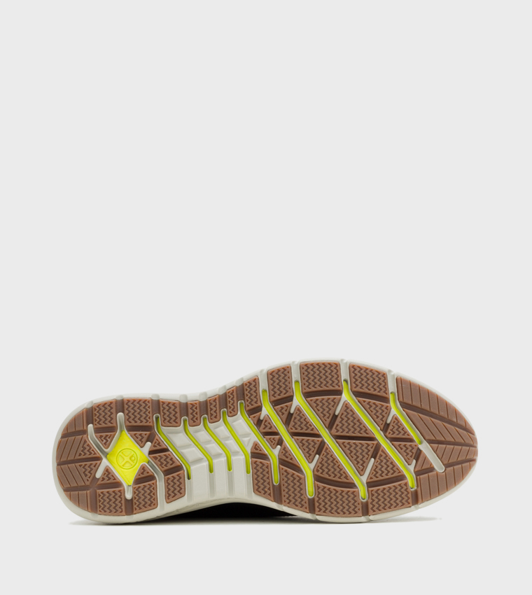Textured Round Toe Lace-Up Shoes