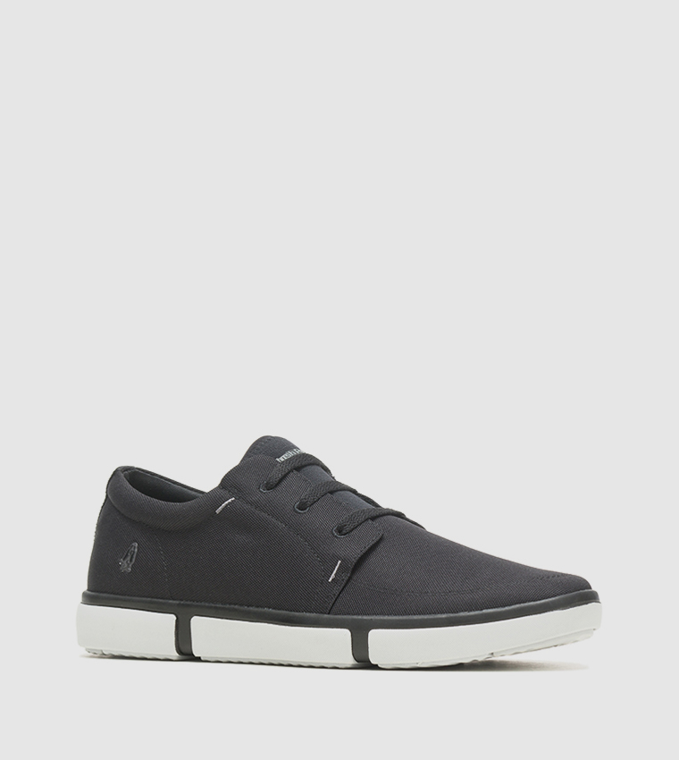 Buy Hush Puppies BRIGGS PT Lace Up Low Top Sneakers In Black ...
