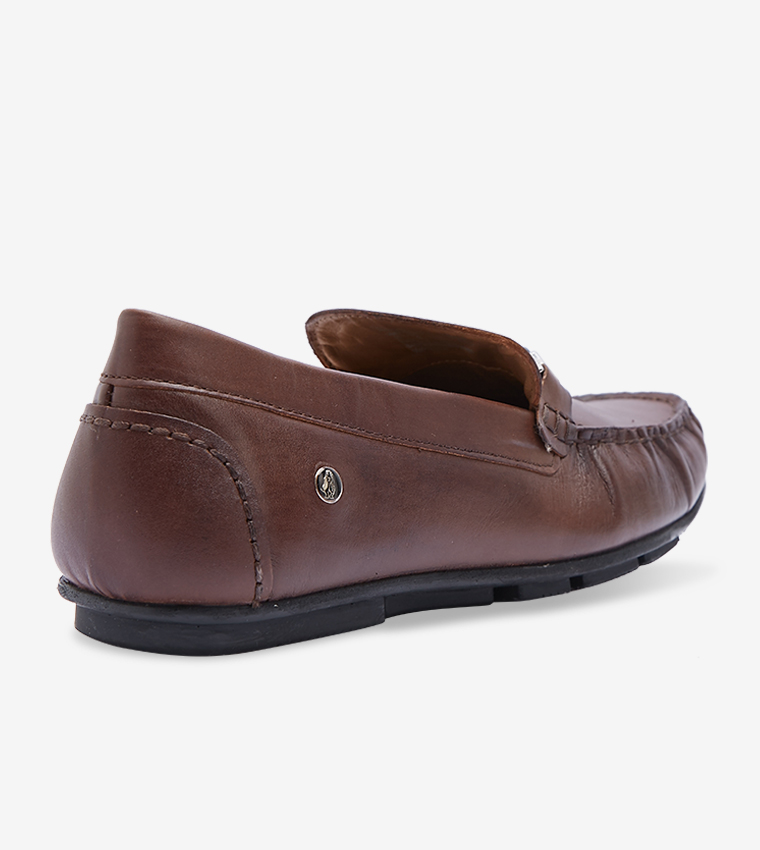 Buy Hush Puppies Jace Rope Round Toe Stitch Details Aston Saddle Mocc