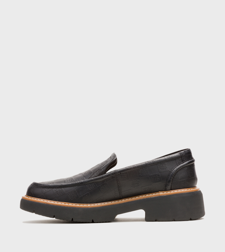 JODIE Monogram Patterned Penny Loafers