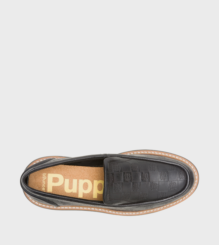 JODIE Monogram Patterned Penny Loafers