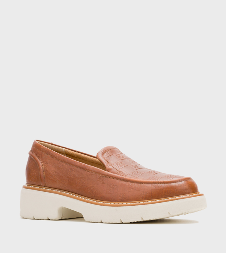 JODIE Monogram Patterned Penny Loafers
