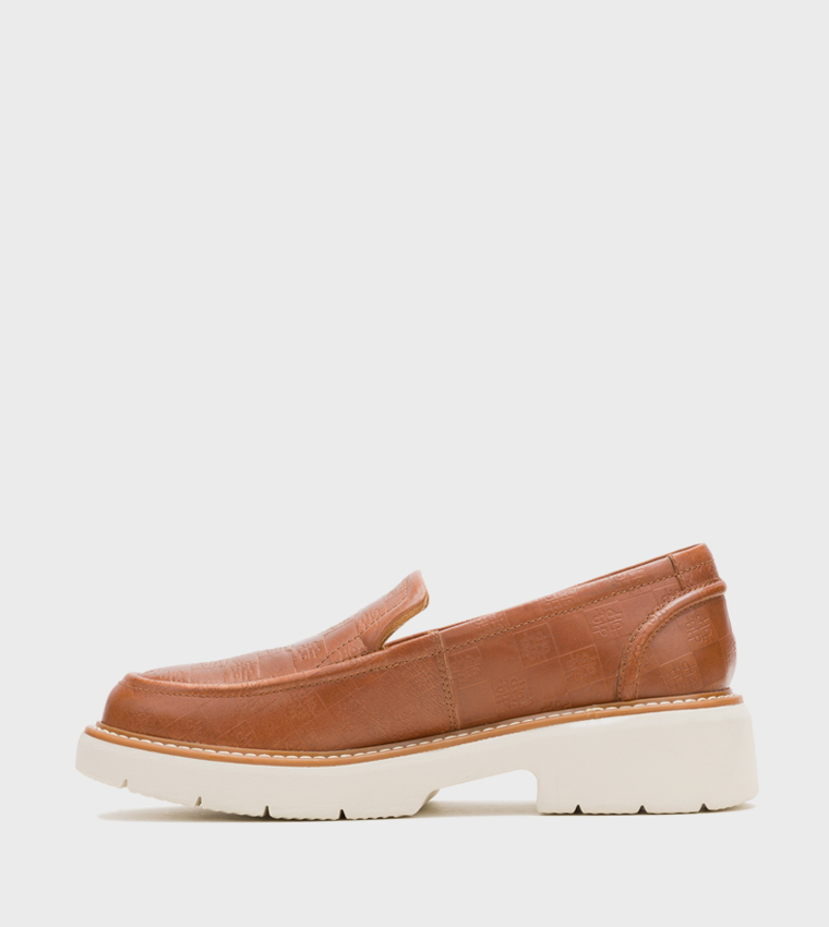 JODIE Monogram Patterned Penny Loafers