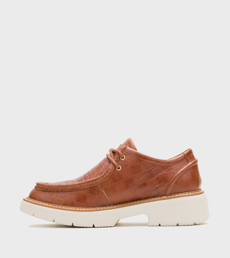 JODIE Monogram Patterned Tyrolean Shoes