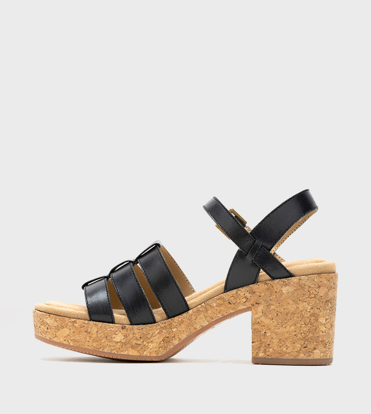POPPY Cork Heel Sandals