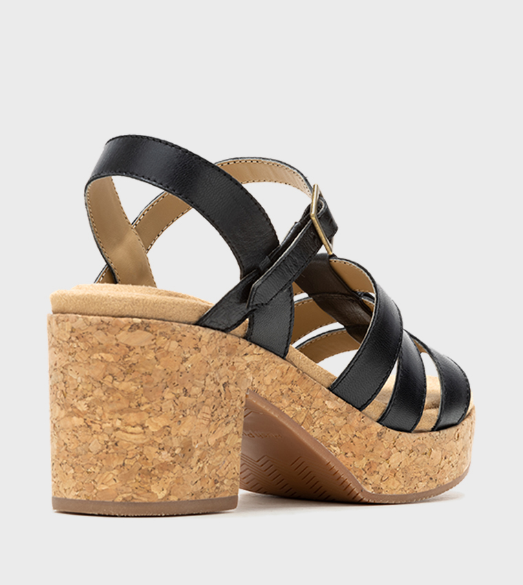 POPPY Cork Heel Sandals
