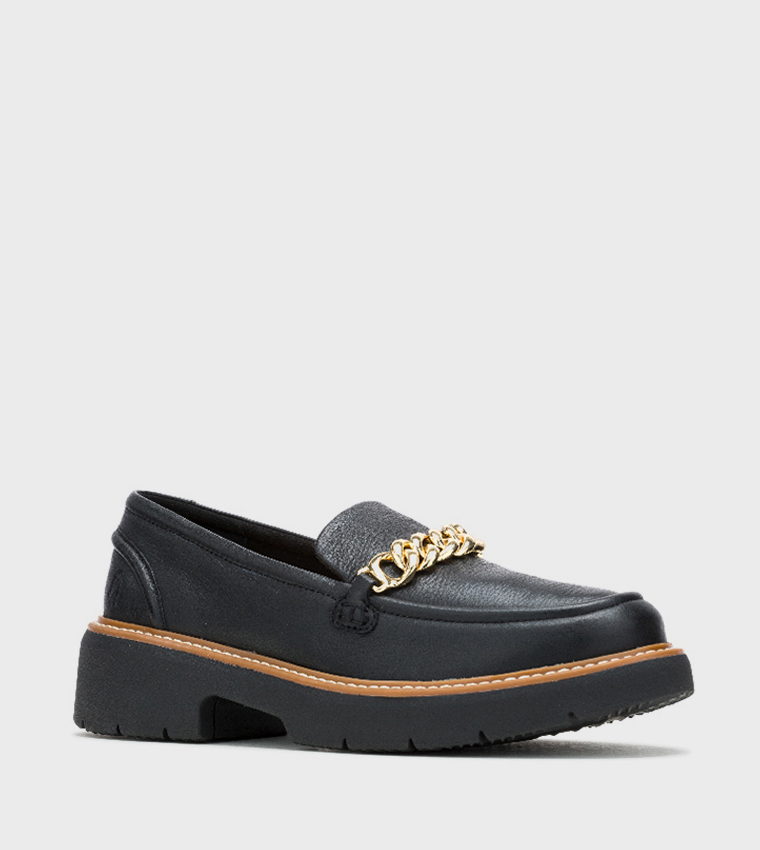 JODIE BIT Metal Accent Loafers
