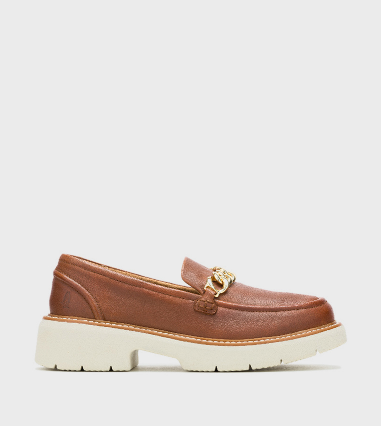 JODIE BIT Metal Accent Loafers
