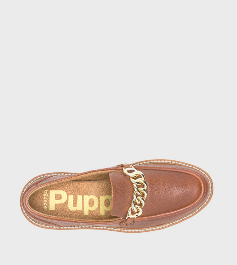 JODIE BIT Metal Accent Loafers
