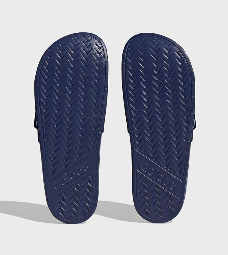 Adidas navy blue sliders online