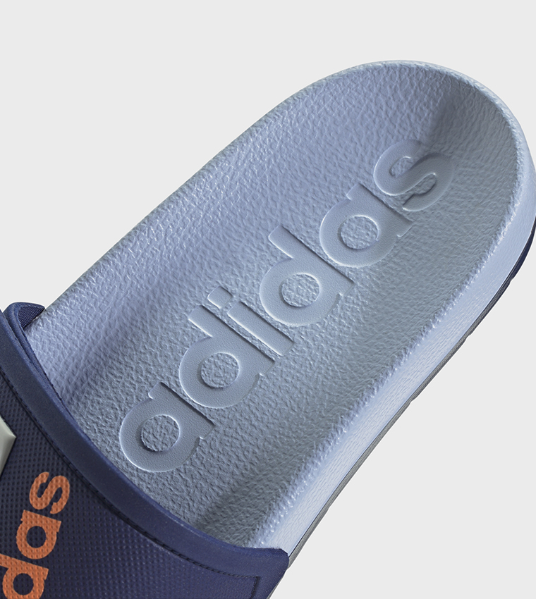 Buy Adidas ADILETTE Striped Slides In Blue 6thStreet Bahrain