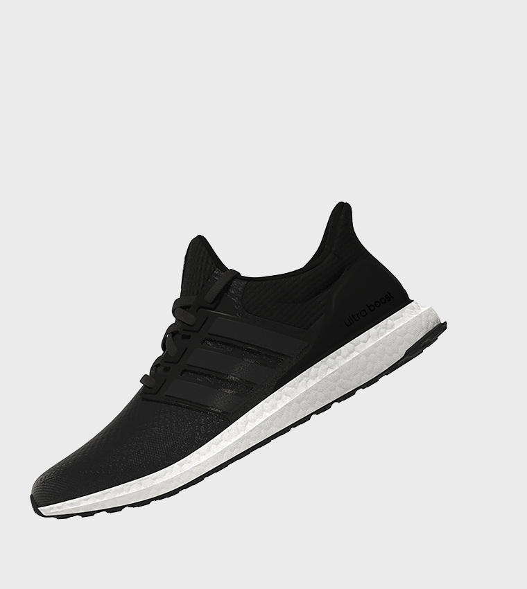 Buy Adidas ULTRABOOST Mesh Lace Up Running Shoes In Black