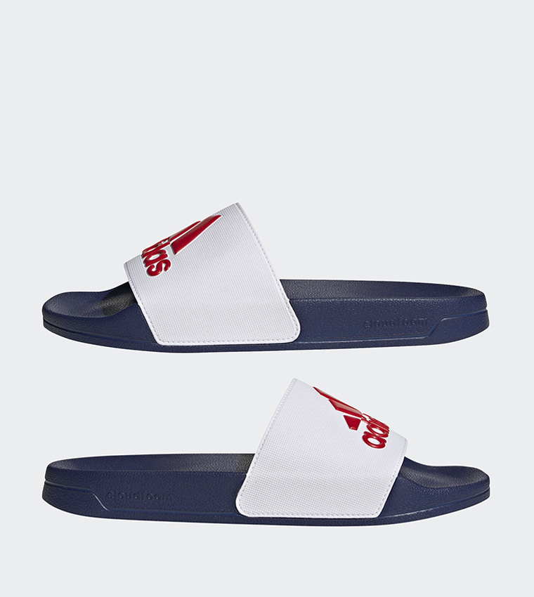 ADILETTE SHOWER Logo Detail Slides