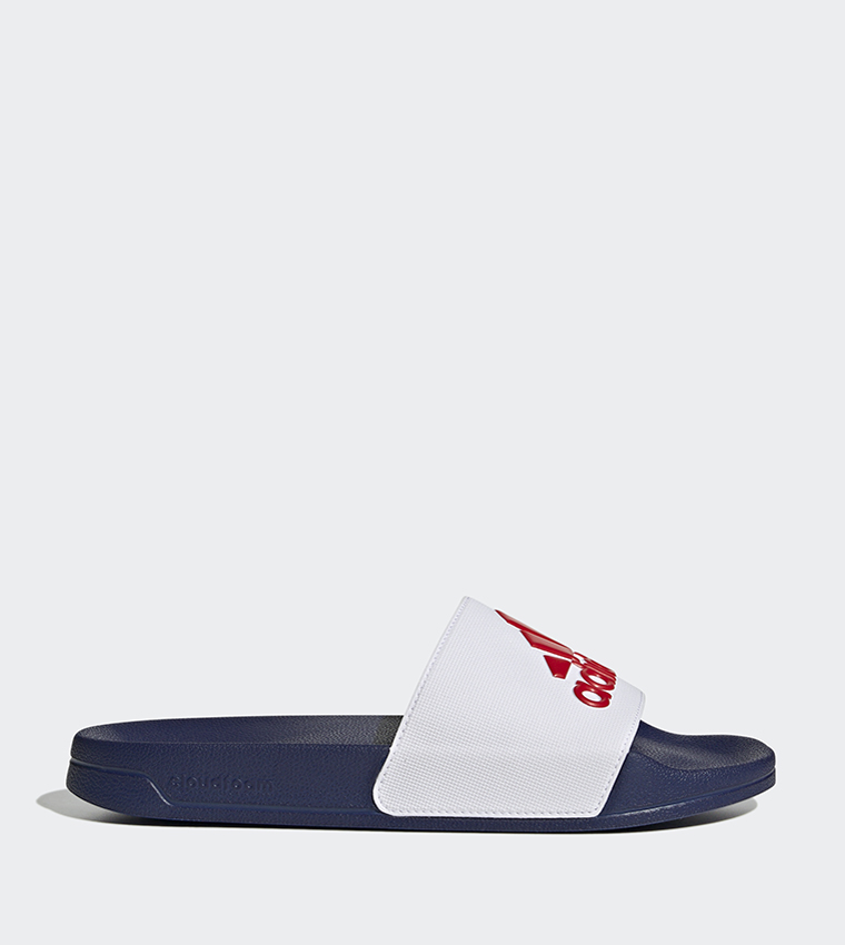 ADILETTE SHOWER Logo Detail Slides