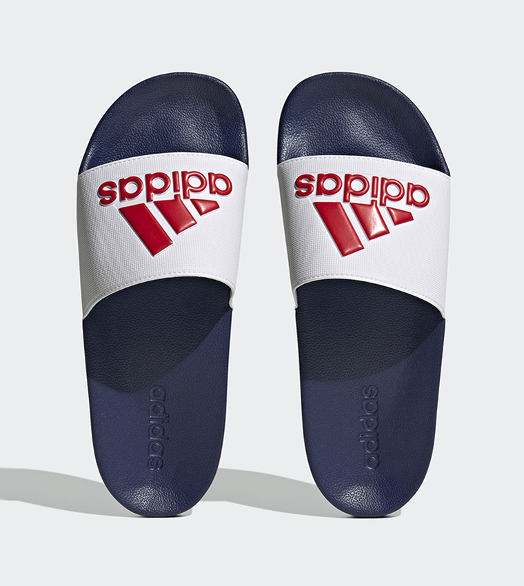 ADILETTE SHOWER Logo Detail Slides