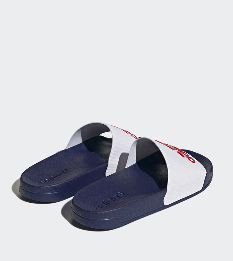 ADILETTE SHOWER Logo Detail Slides
