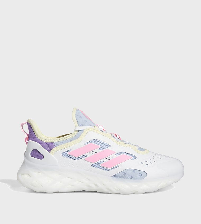 Buy Adidas WEB BOOST Mesh Lace Up Running Shoes In White 6thStreet UAE