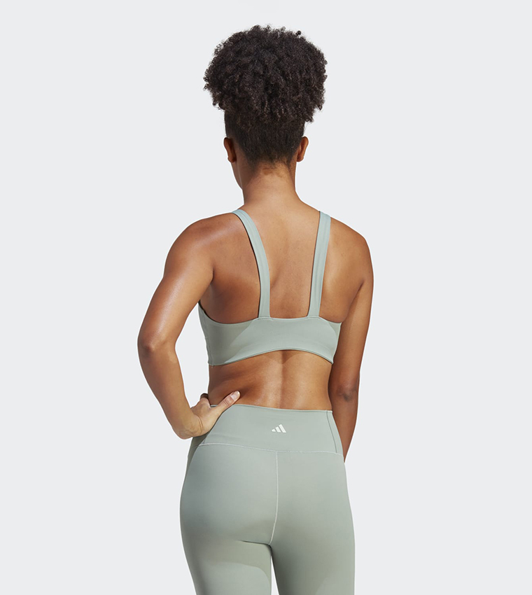 adidas CoreFlow Medium-Support Training Bra - Green