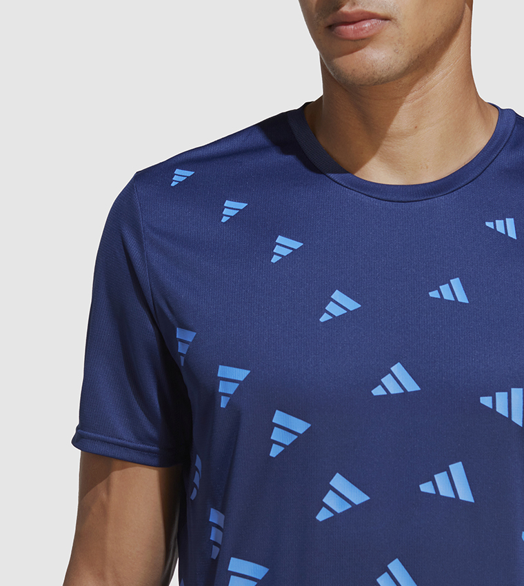 Logo Detail Crew Neck Athleisure T-Shirt