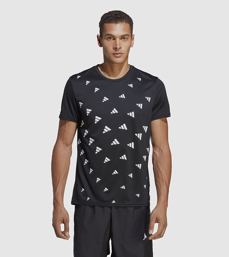 Logo Detail Crew Neck Athleisure T-Shirt