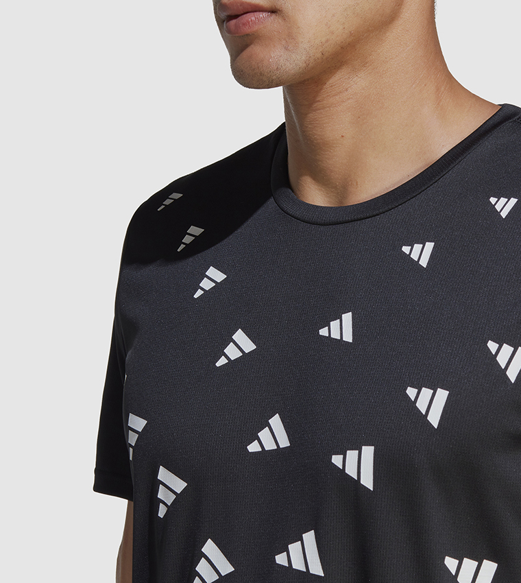 Logo Detail Crew Neck Athleisure T-Shirt