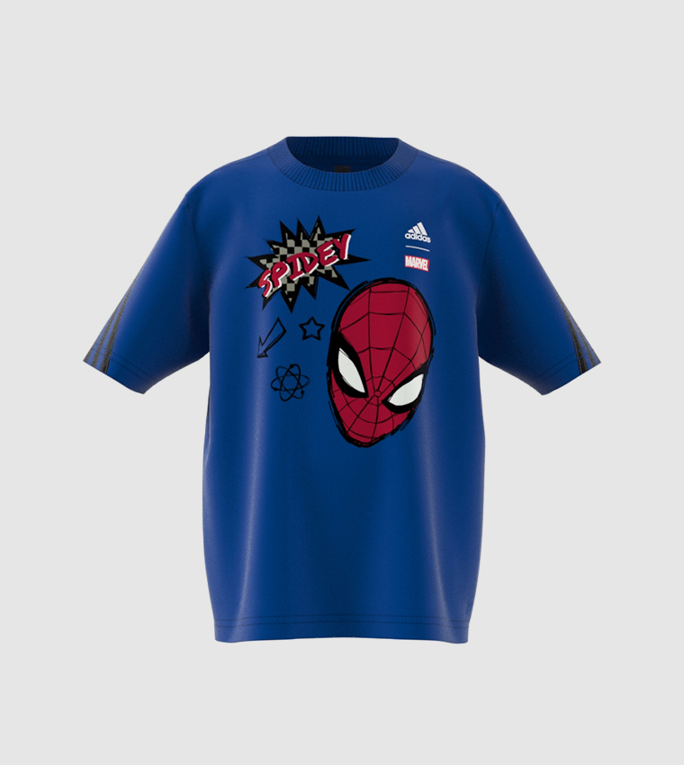 Buy Adidas Graphic Print Casual T Shirt In Blue 6thStreet Oman