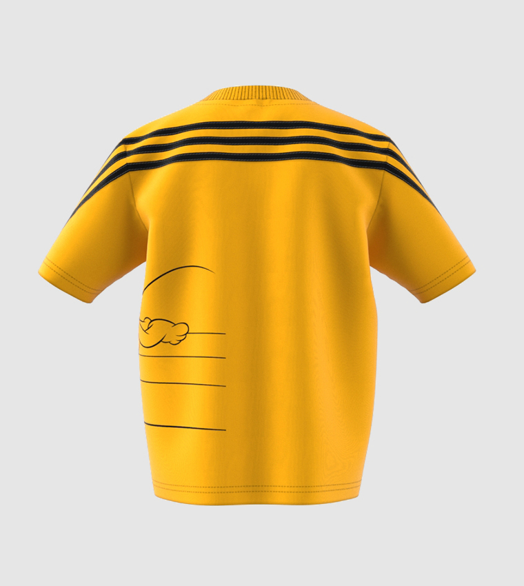 Yellow and black adidas t shirt sale