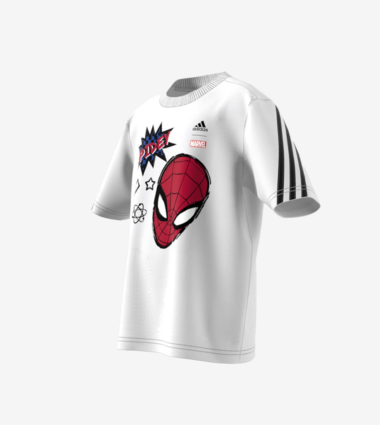 Buy Adidas Disney Spiderman Printed T Shirt In White 6thStreet