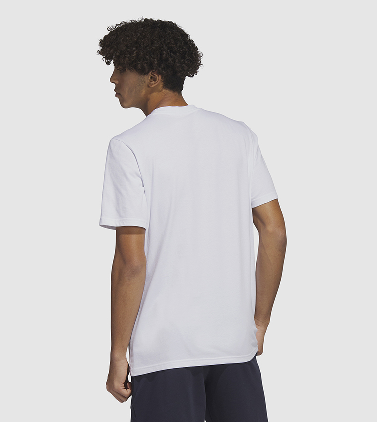 adidas Plus Size Cotton Crewneck Logo-Print T-Shirt and Linear