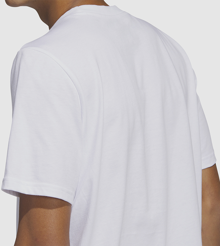Buy Adidas Logo Printed Crew Neck Athleisure T Shirt In