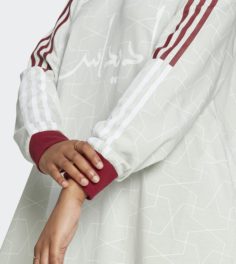 32 Teams 3-Stripes Long Sleeves Maxi Dress