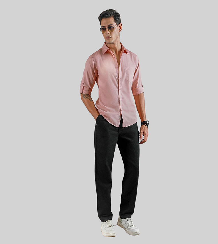 Solid Long Sleeves Shirt