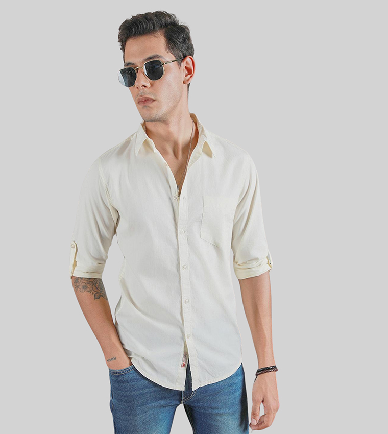 Solid Long Sleeves Shirt