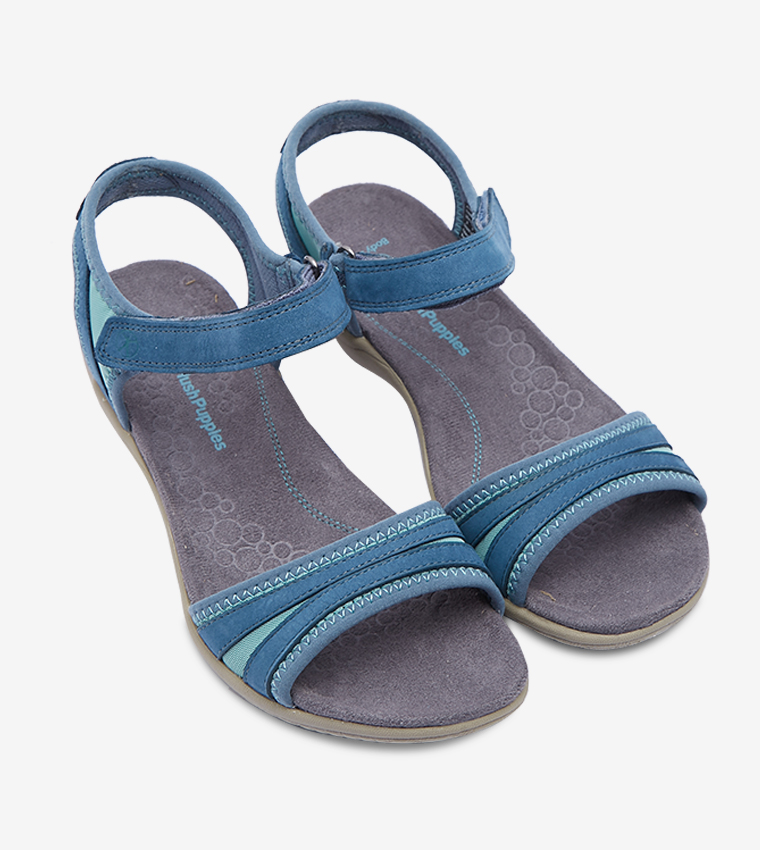 Buy Hush Puppies Athos Casual Sandal Alt Closure Blue In Blue 6thStreet Kuwait