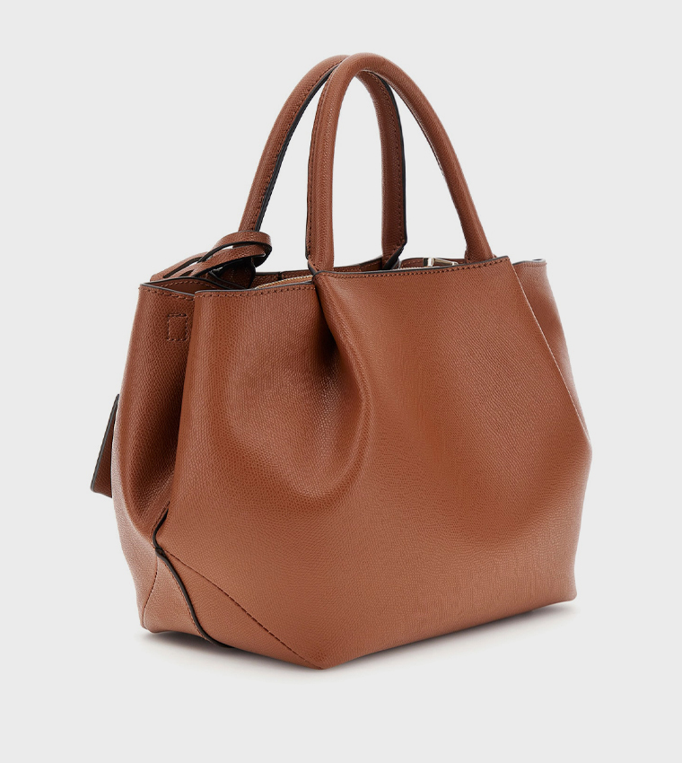 AMORETTE Textured Satchel Bag
