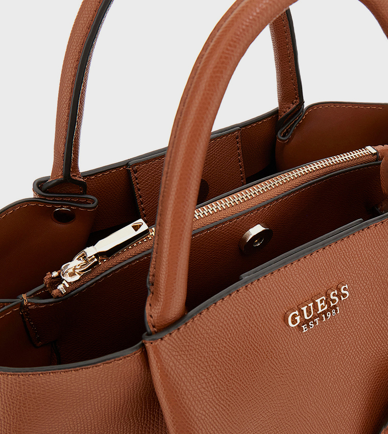 AMORETTE Textured Satchel Bag