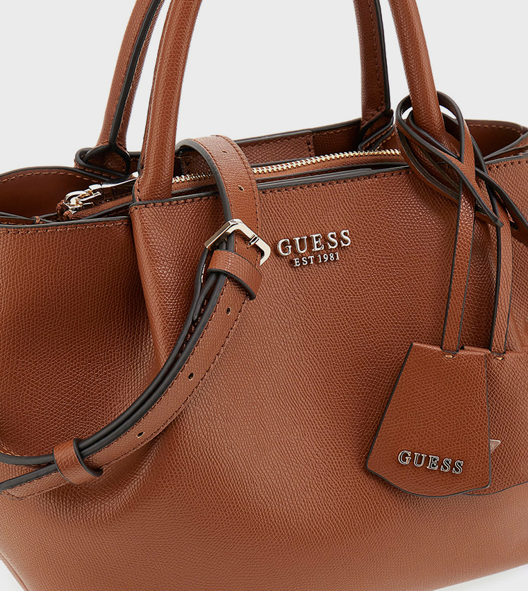 AMORETTE Textured Satchel Bag