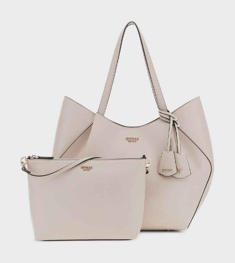 AMORETTE Logo Detail Tote Bag Set