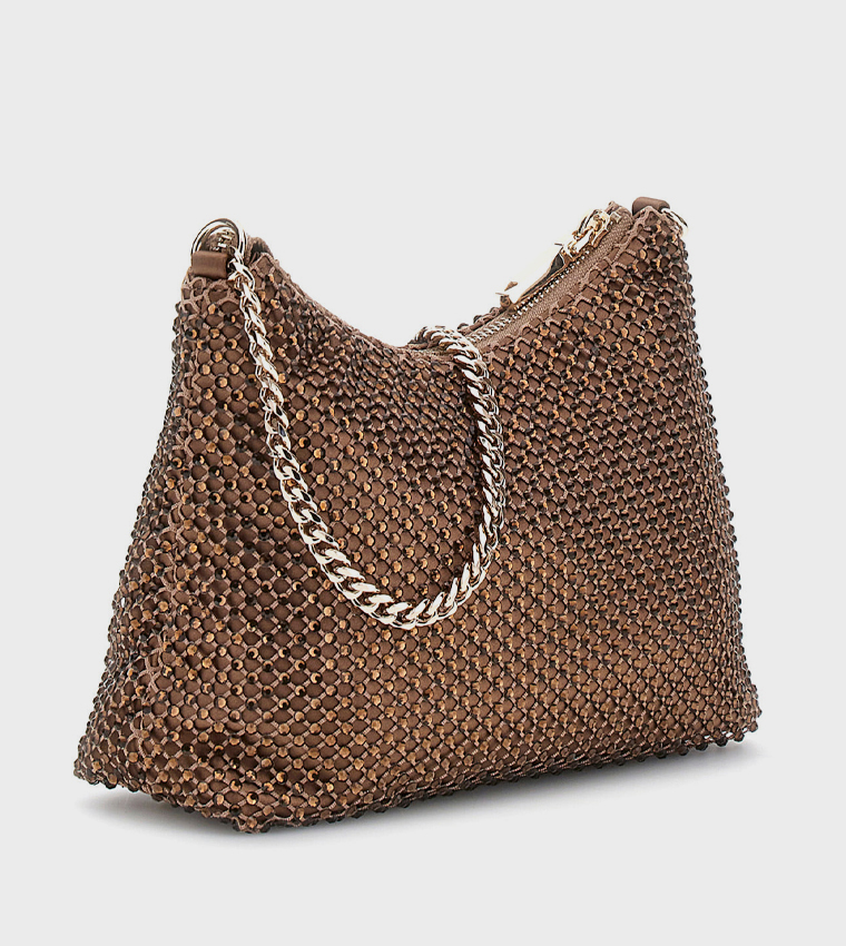 ZALINA Embellished Shoulder Bag