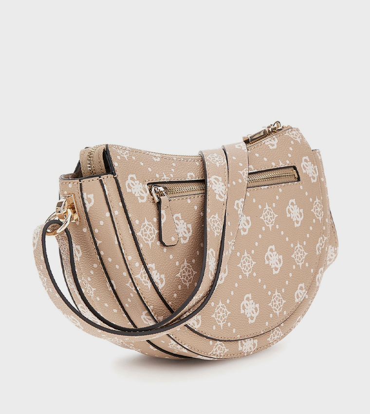SILIA Monogram Patterned Crossbody Bag