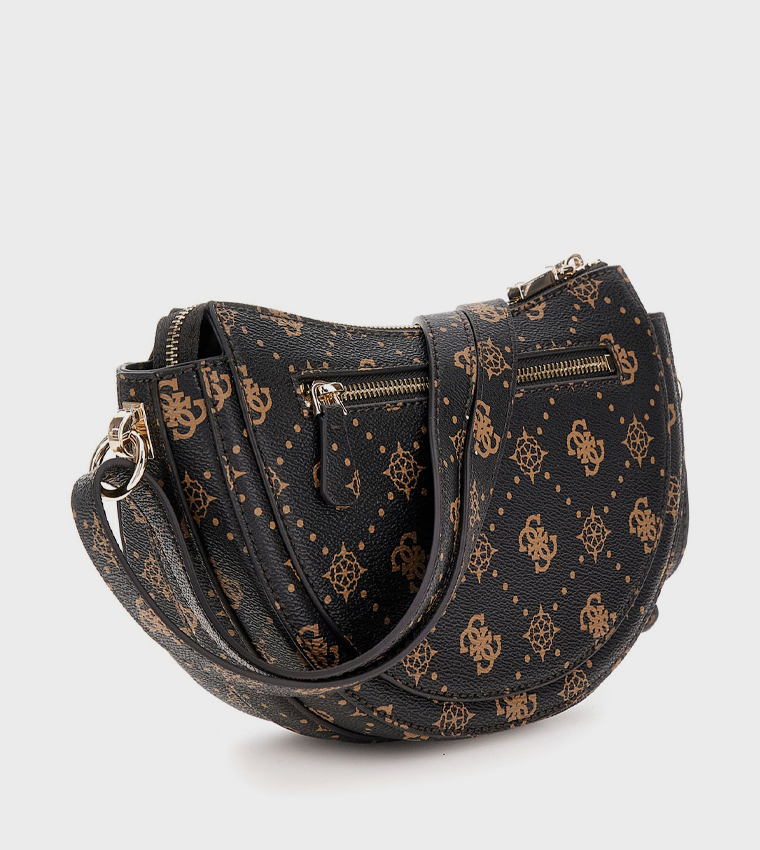 SILIA Monogram Patterned Crossbody Bag