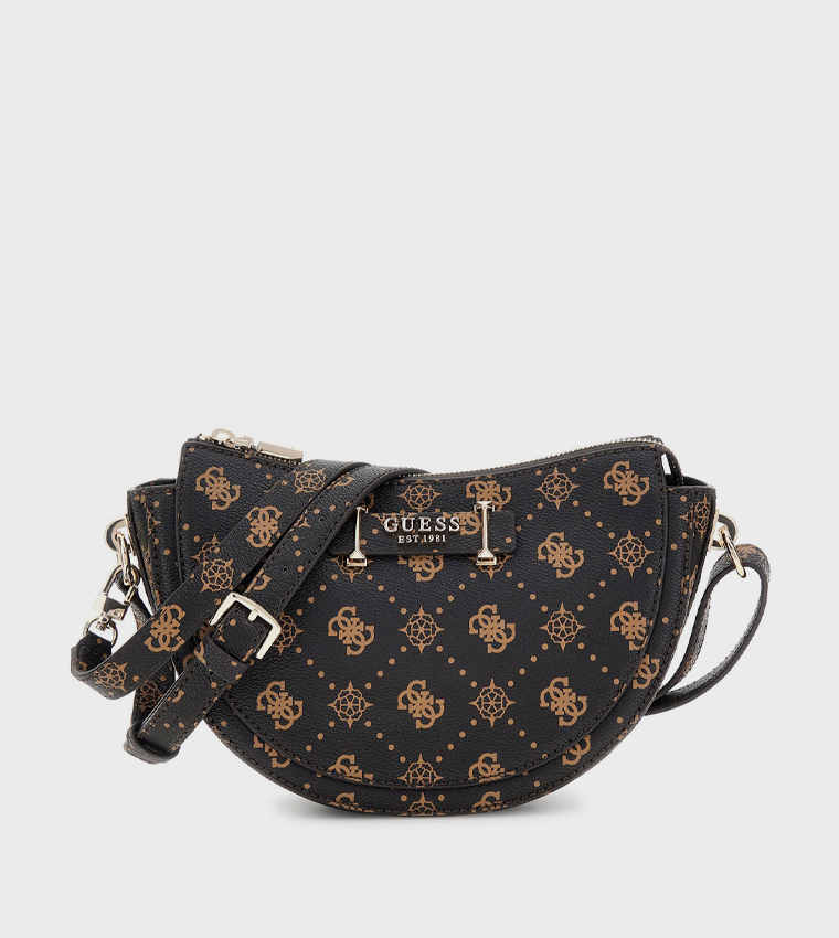 SILIA Monogram Patterned Crossbody Bag