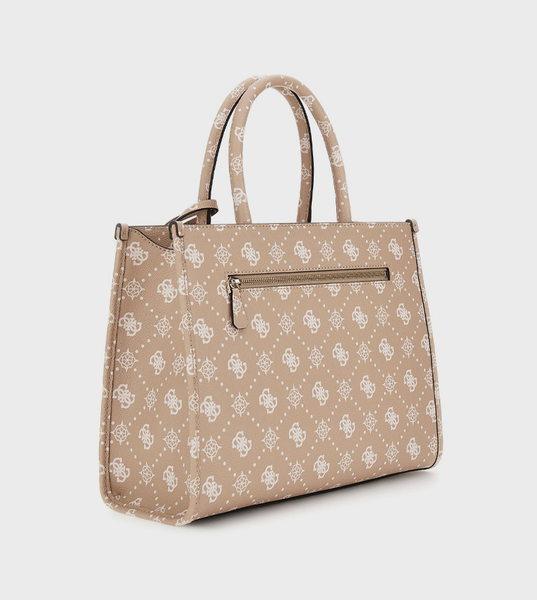 SILIA Monogram Patterned Tote Bag