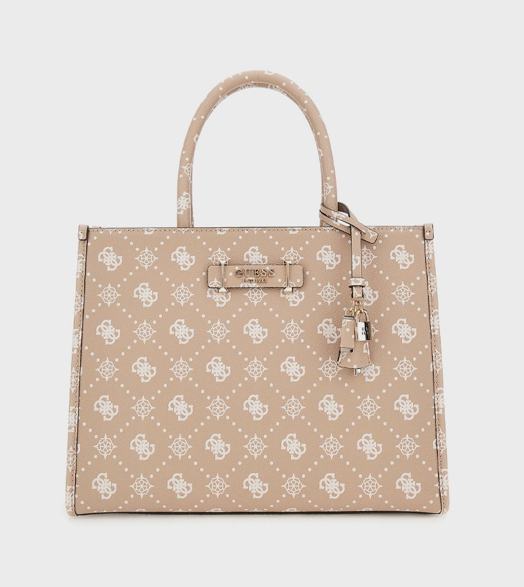 SILIA Monogram Patterned Tote Bag